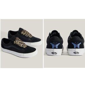 VANS Old Skool Y2K Cheetah Print Laces Black Womens Sneakers Size 6 NEW